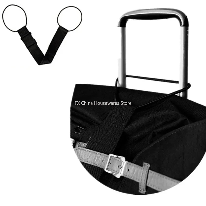 Elastic Adjustable Luggage Strap, Bungee Travel Security Belt, for Carry On, Secure Baggage Transport