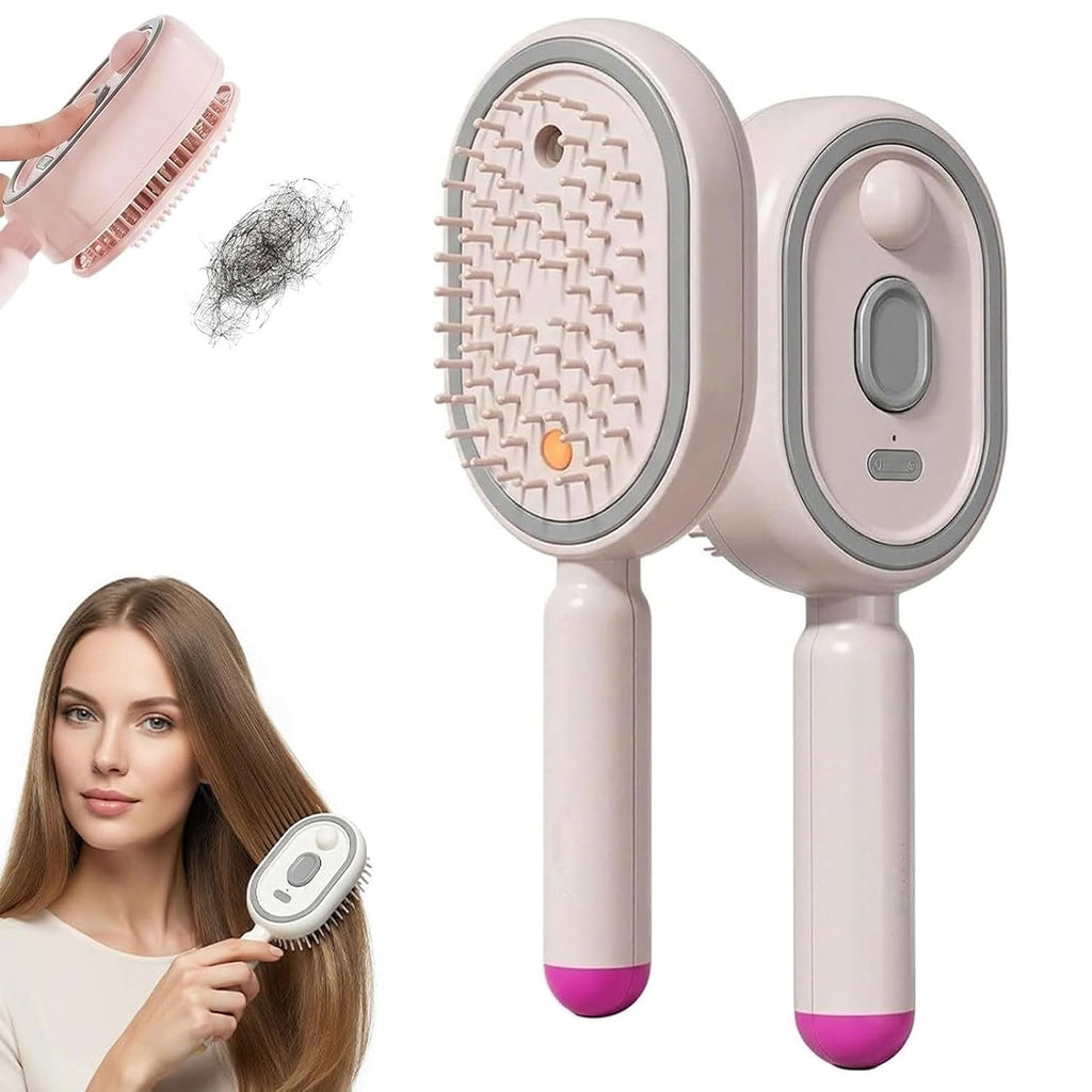 2026 New Electric Spray Air Cushion Massage Comb,5 in 1 Rechargeable Air Cushion Hair Brush, Anti-Frizz, Scalp Care & Hydration, Wet/Dry Use, Premium Hair Care Tool for Women
