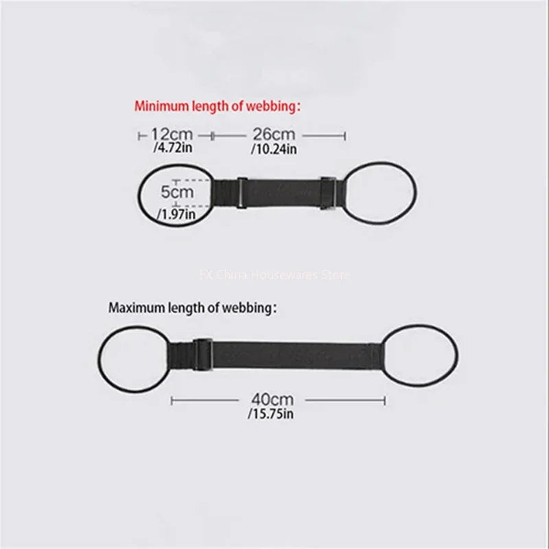 Elastic Adjustable Luggage Strap, Bungee Travel Security Belt, for Carry On, Secure Baggage Transport