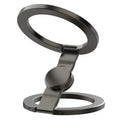 Nexmart Aluminum Magnetic Phone Grip Stand – 360° Foldable Desktop Holder, Fidget Stress Reliever, Universal for All Smartphones (Metal Ring Adapter Included)